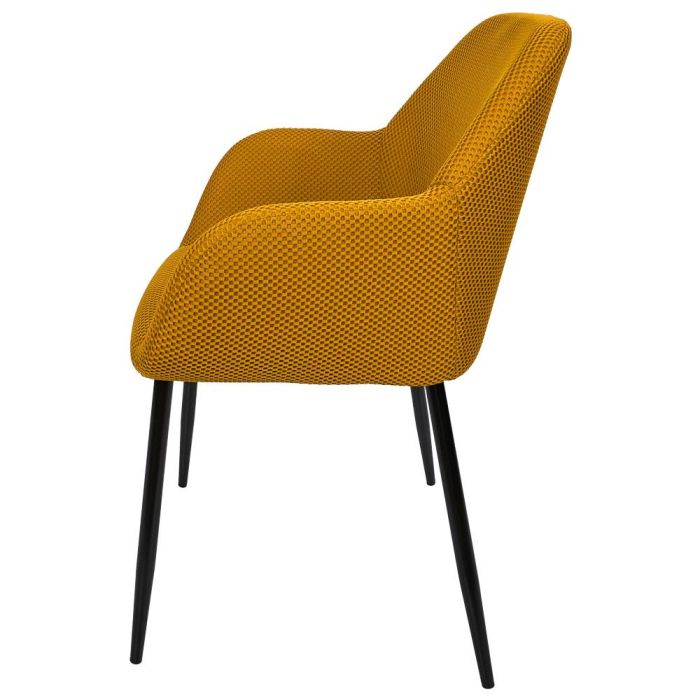 Home Deco Factory Silla Butaca Atom Mostaza Contemporain 59x55,7 cm h.85 cm 2