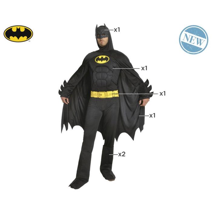 Disfraz Batman Negro Adulto XL