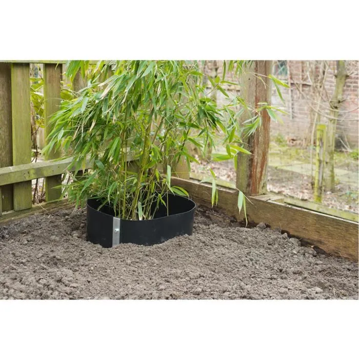 Nature Barrera Anti-raíz con Riel de Cierre HDPE Negro 70 cm x 3 m Espesor 1.2 mm 1000 gr/m² 2