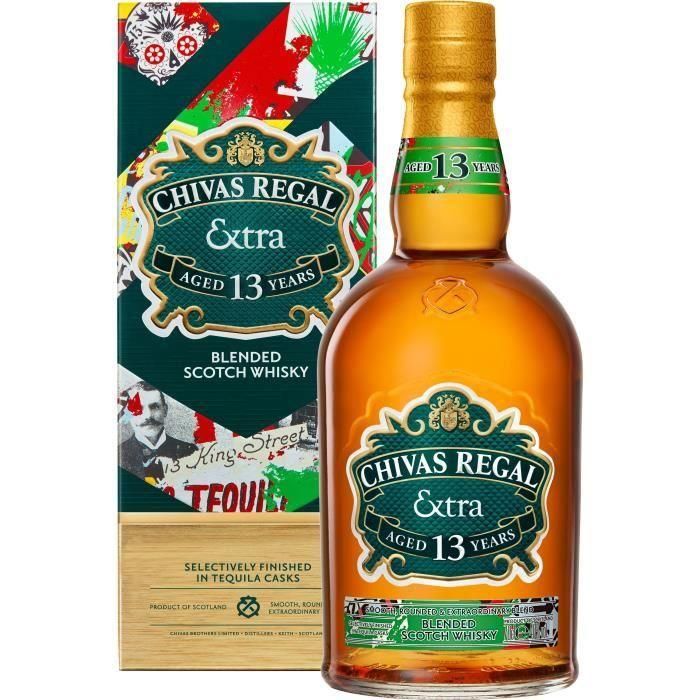 Chivas Regal - 13 años - Whisky Escocés acabado Tequila - 40,0% Vol. - 70cl