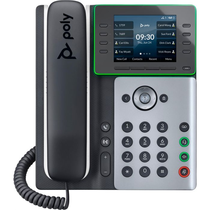HP Poly Edge E350 IP Phone PoE, Terminal con cable, 8 líneas, Pantalla IPS 3.5", Gigabit Ethernet, Wi-Fi, Bluetooth 0 HP Poly Edge E350 IP Phone PoE, Terminal con cable, 8 líneas, Pantalla IPS 3.5", Gigabit Ethernet, Wi-Fi, Bluetooth 0
