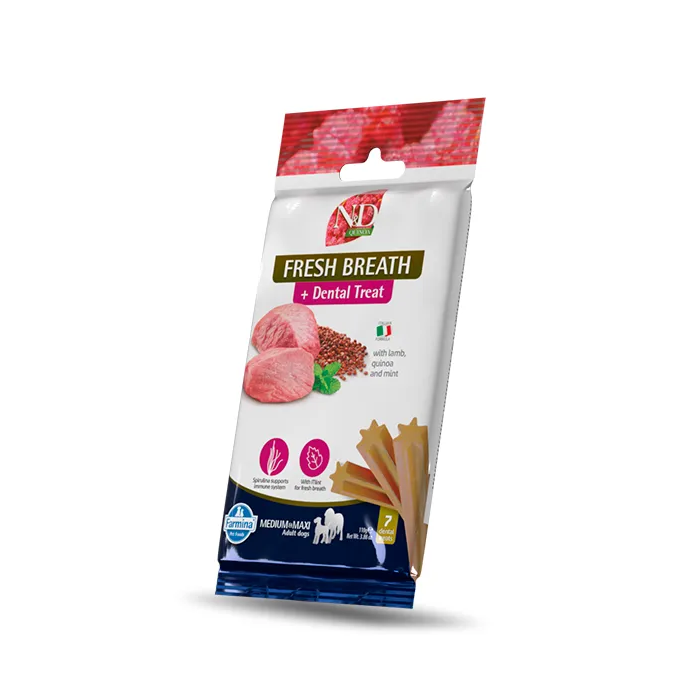 Farmina Treat Nd Quinoa Dog Fresh Breathe Ad Med-M 15x110 gr Farmina Treat Nd Quinoa Dog Fresh Breathe Ad Med-M 15x110 gr