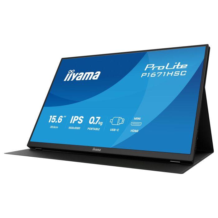 iiyama P1671HSC-B1 Monitor 15.6" Full HD IPS 1920x1080, 3ms, HDMI, 2x USB-C 7 iiyama P1671HSC-B1 Monitor 15.6" Full HD IPS 1920x1080, 3ms, HDMI, 2x USB-C 7