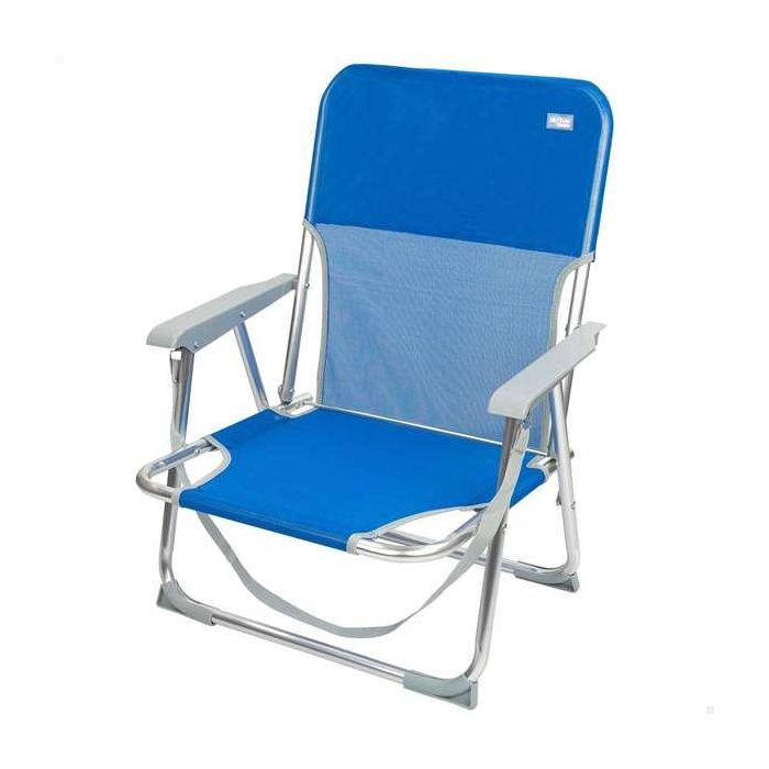 Silla pleg alu fija 44x35x72 cm c/cinta-textileno-gomer Silla pleg alu fija 44x35x72 cm c/cinta-textileno-gomer
