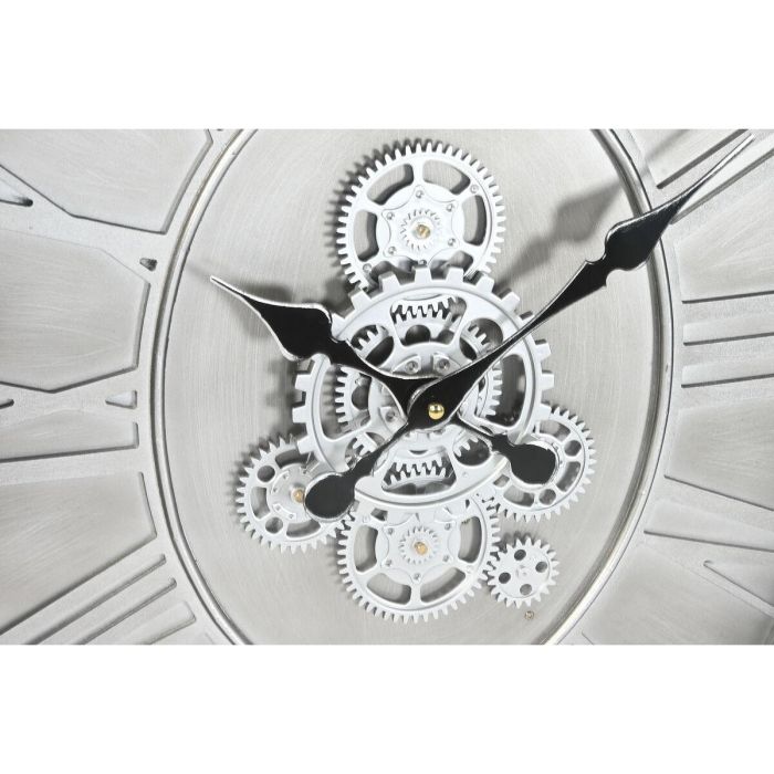 Reloj Pared Loft DKD Home Decor Plateado Natural 8 x 68 x 50 cm 3