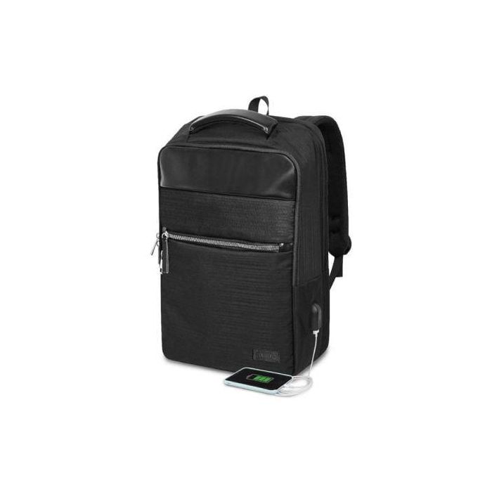 Mochila Subblim Business V2 AP Backpack para Portátiles hasta 15.6"/ Puerto USB/ Negra Mochila Subblim Business V2 AP Backpack para Portátiles hasta 15.6"/ Puerto USB/ Negra