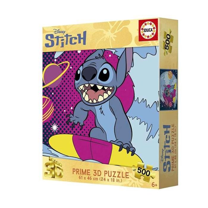 Educa Puzzle 500 piezas Stitch 3D Lenticular Puzzle 0 Educa Puzzle 500 piezas Stitch 3D Lenticular Puzzle 0
