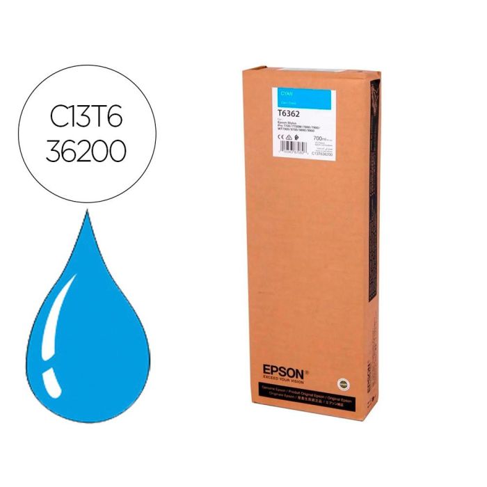 Cartucho de Tinta Original Epson C13T636200 Cian