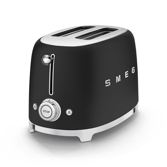 Smeg TSF01BLMEU Tostador de Pan 2X2 50´Style Negro Mate 2
