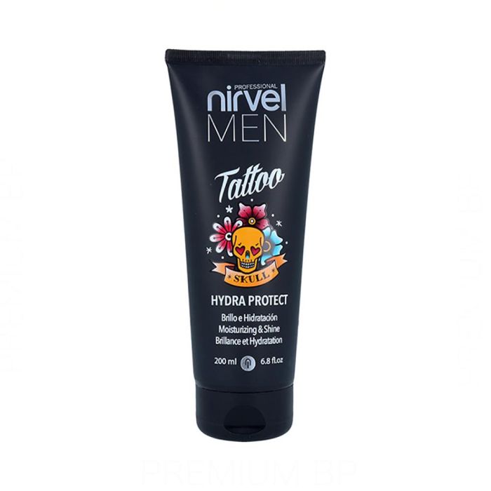 Nirvel Crema Hidratante para Tatuajes Men Tatto Hydra Protect 200 ml - Brillo Intenso y Rápida Absorción Nirvel Crema Hidratante para Tatuajes Men Tatto Hydra Protect 200 ml - Brillo Intenso y Rápida Absorción