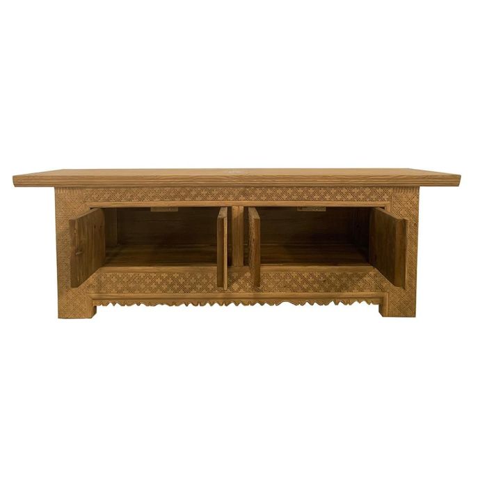 DKD Home Decor Mueble Tv Minimal bs1c25 Natural 44 x 60 x 180 cm 2