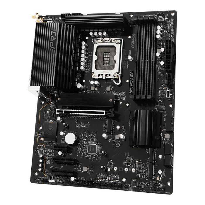ASRock 1851 Z890 Pro-A Wifi DDR5 ATX Placa Base para PC Intel LGA 1851 con WiFi 6E y Bluetooth 5.3 4