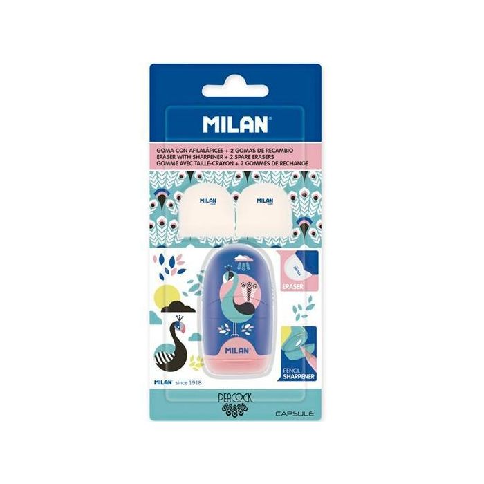 Milan Afilaborra Capsule Peacock + 2 gromas De Recambio En Blíster C-Surtidos Milan Afilaborra Capsule Peacock + 2 gromas De Recambio En Blíster C-Surtidos