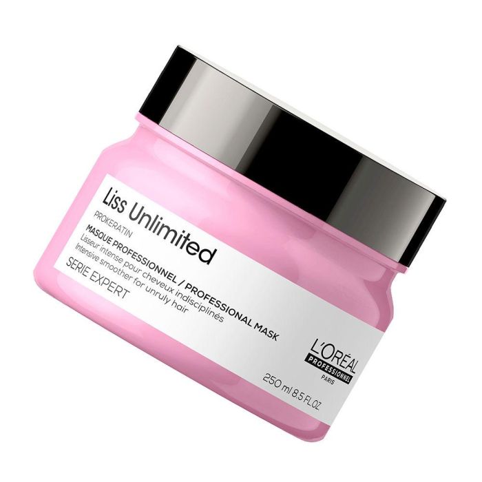 L'Oreal Mascarilla Liss Unlimited 250ml Nuevo Formato para Pelo Grueso y Rebelde con Pro-Keratin y Kukui