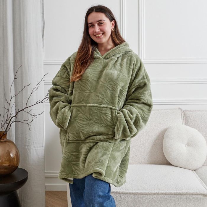 Sudadera Relieve Verde Home Deco Factory 5