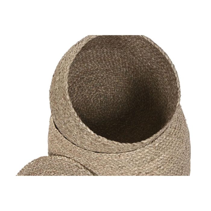 DKD Home Decor Cesta Boho Decorativa de Seagrass Natural Hecho a Mano, Set de 2 Cestas, 38 cm Ancho x 46 cm Alto x 38 cm Largo 1 DKD Home Decor Cesta Boho Decorativa de Seagrass Natural Hecho a Mano, Set de 2 Cestas, 38 cm Ancho x 46 cm Alto x 38 cm Largo 1