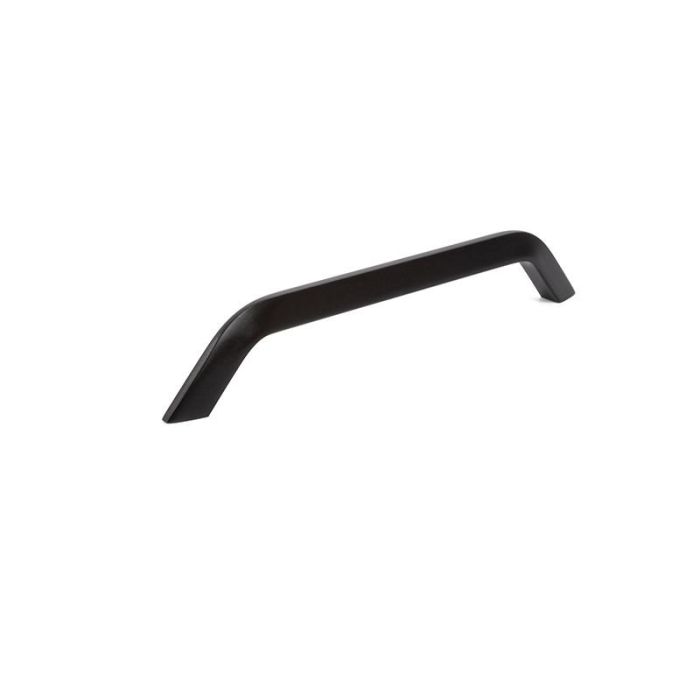 SYSTEM Tirador de Aluminio Modelo Siegen. Acabado Negro y Níquel Cepillado. Distancia entre Agujeros 160 mm para Muebles 1