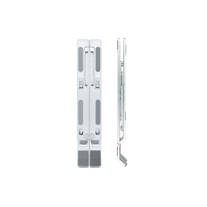 Tooq TQLRS0035-AL Soporte Elevador Plegable para Portátil, Tablet y Móvil 11-15" con 7 Alturas Ajustables y Ventilación, Plata 2 Tooq TQLRS0035-AL Soporte Elevador Plegable para Portátil, Tablet y Móvil 11-15" con 7 Alturas Ajustables y Ventilación, Plata 2