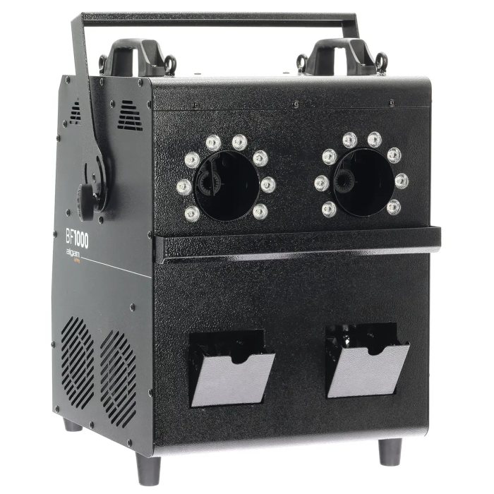 ALGAMLIGHT Máquina de Burbujas y Humo Profesional 1000W con LED RGB y Control Remoto para Eventos y Escenarios