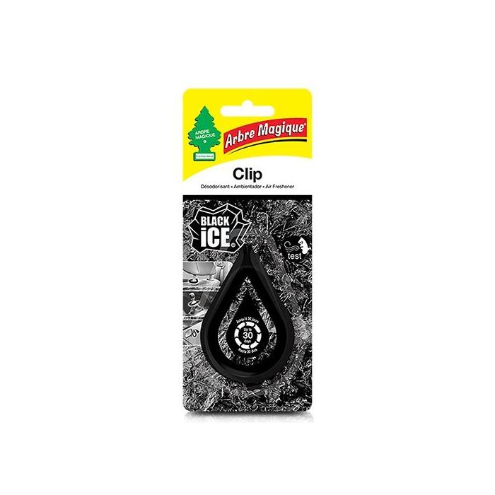 Ambientador para Coche Arbre Magique Black Ice Clip 2