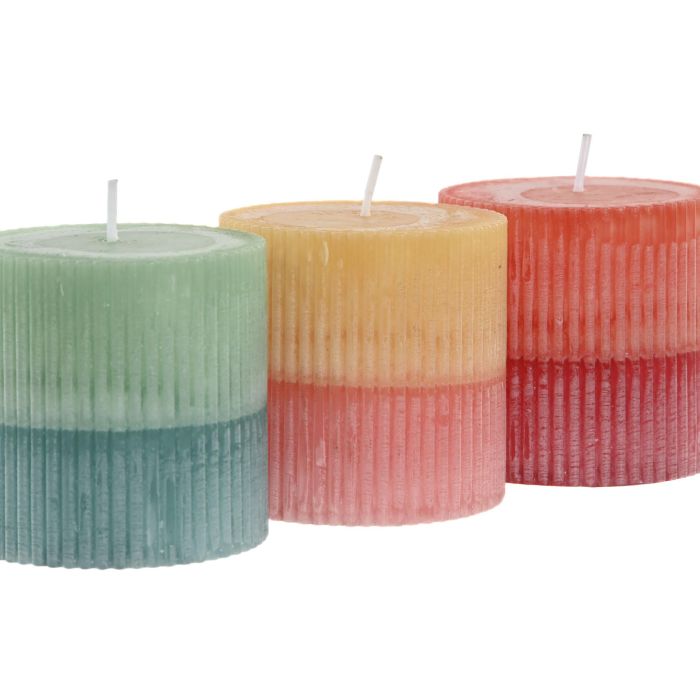 Vela Shabby DKD Home Decor Bicolor 7 x 7 x 7 cm (12 Unidades) 1 Vela Shabby DKD Home Decor Bicolor 7 x 7 x 7 cm (12 Unidades) 1