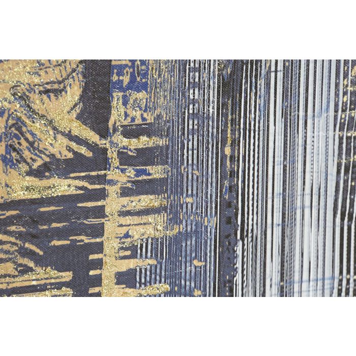 DKD Home Decor Cuadro Moderno Abstracto Azul Blanco Dorado Lienzo Madera Pintado a Mano 120x40 cm (6 Unidades Surtidas) 2 DKD Home Decor Cuadro Moderno Abstracto Azul Blanco Dorado Lienzo Madera Pintado a Mano 120x40 cm (6 Unidades Surtidas) 2