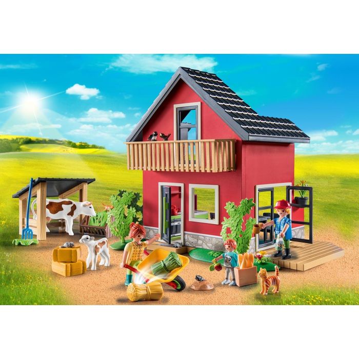 Playmobil 71248 Casa de Campo Country con Áreas Amuebladas, Establo y Animales (Vaca), Juguete para Niños +4 Años 2 Playmobil 71248 Casa de Campo Country con Áreas Amuebladas, Establo y Animales (Vaca), Juguete para Niños +4 Años 2