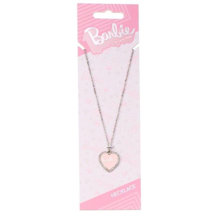 The carat shop Collar Barbie Corazón Esmaltado Rosa con Cristales The carat shop Collar Barbie Corazón Esmaltado Rosa con Cristales