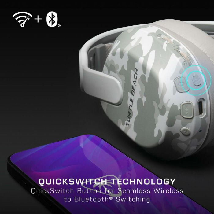Turtle Beach TBS-2103-95 Auriculares inalámbricos para juegos Stealth 500 XB Camuflaje Ártico 5