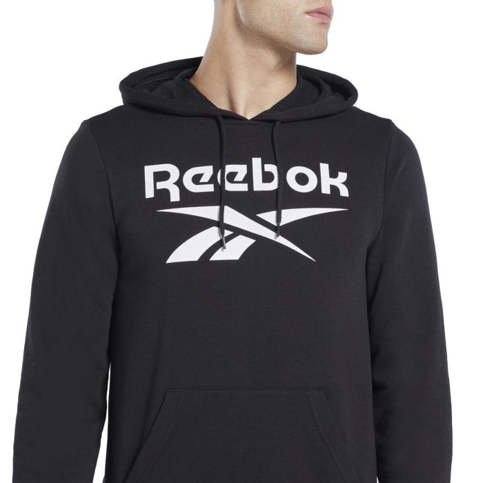 Sudadera con Capucha Hombre Reebok I FT BIG LOGO OTH H54788  Negro 2 Sudadera con Capucha Hombre Reebok I FT BIG LOGO OTH H54788  Negro 2