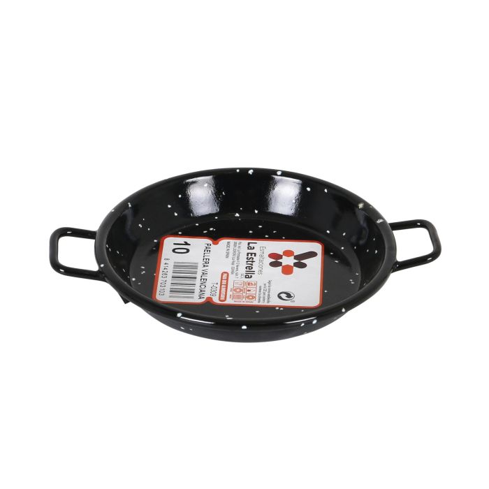 La Estrella Mini Paellera Valenciana 10 cm "Jaspeada" para 1 Ración (24 Unidades)