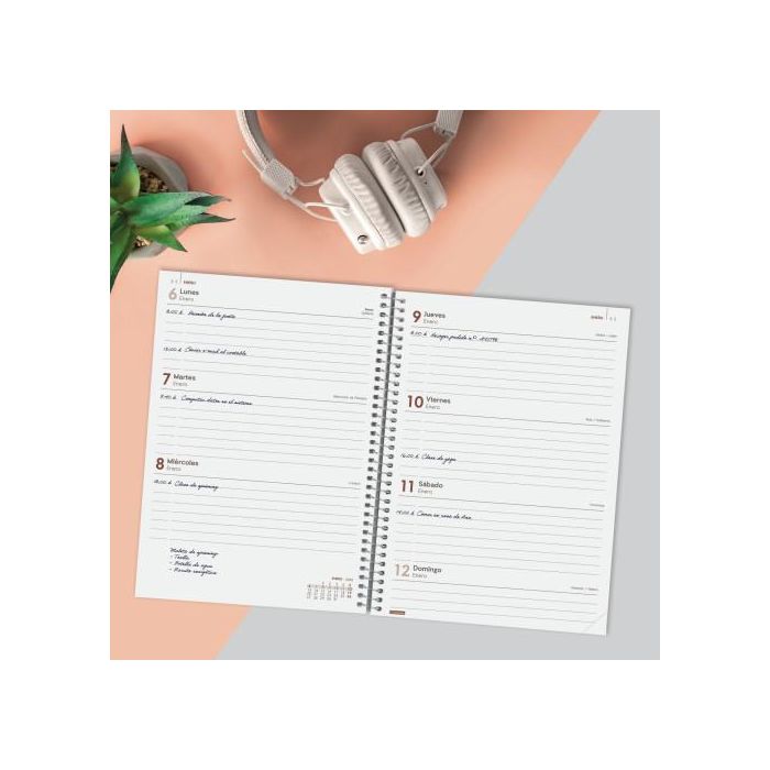 Agenda Finocam YEAR Rojo A5 15,5 x 21,2 cm 2025 2