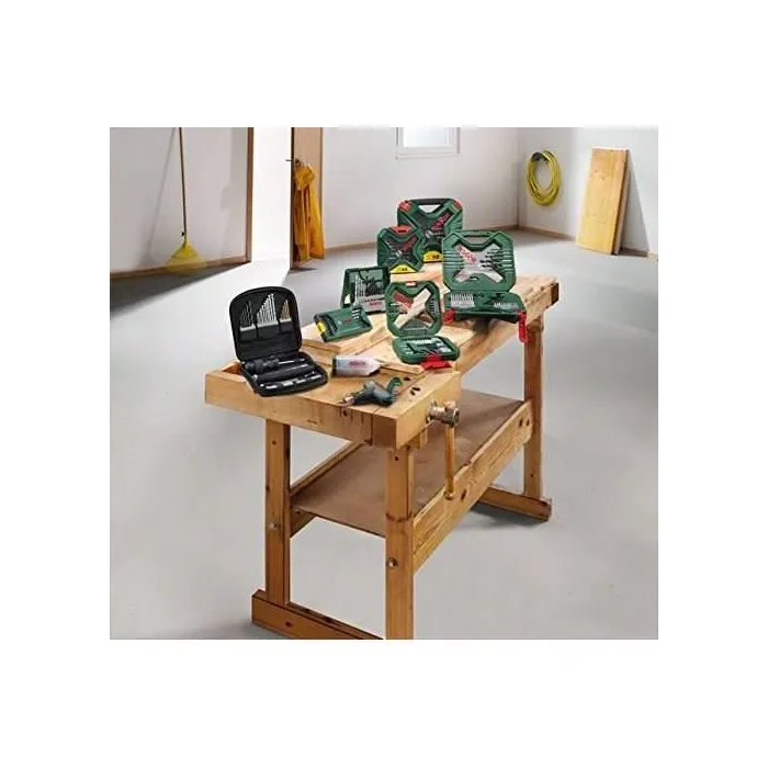 Bosch X-Line Box 100 piezas para Taladrar, Atornillar y Bricolaje en Madera, Metal y Hormigón 1