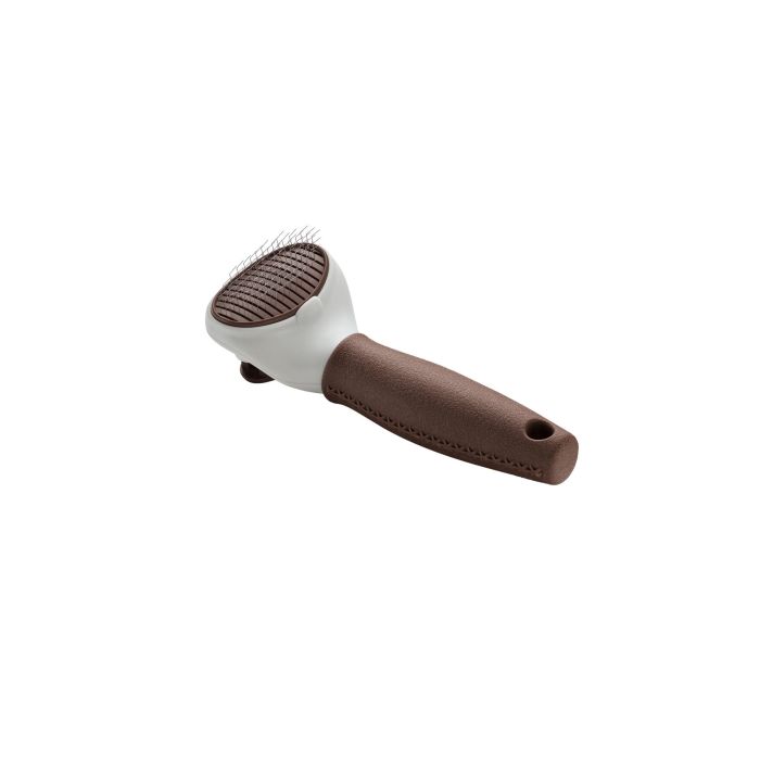 Hunter Cepillo Cardar Autolimpiable para Perros Talla S, Púas Acero Inoxidable. Elimina Pelo Muerto y Subpelo, Mango Ergonómico Marrón. 1 Hunter Cepillo Cardar Autolimpiable para Perros Talla S, Púas Acero Inoxidable. Elimina Pelo Muerto y Subpelo, Mango Ergonómico Marrón. 1
