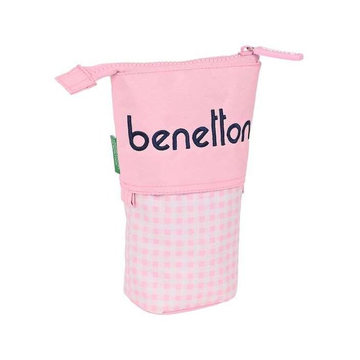 Estuche Cubilete Benetton Vichy Rosa (8 x 19 x 6 cm) 1 Estuche Cubilete Benetton Vichy Rosa (8 x 19 x 6 cm) 1