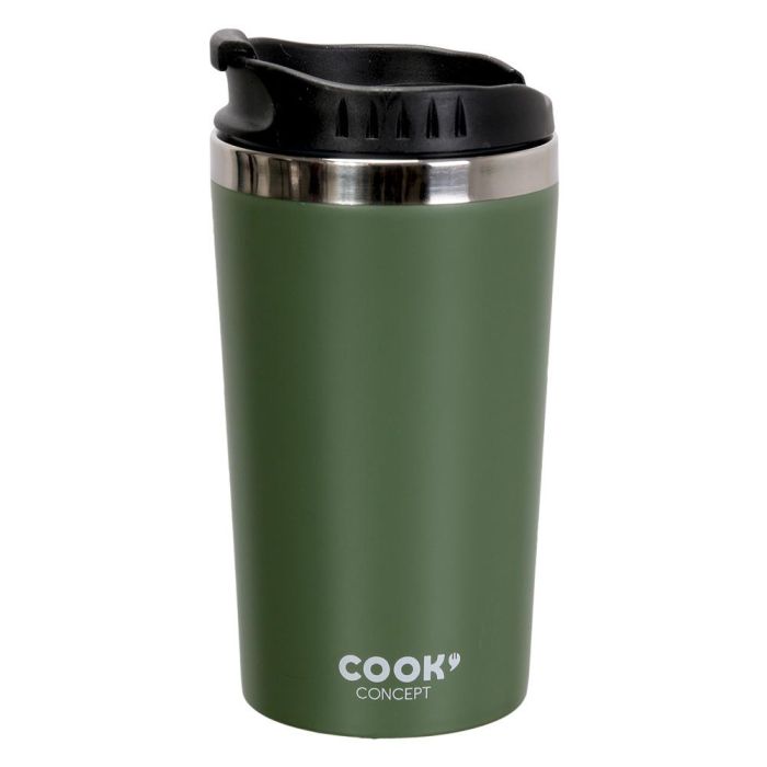 Cook Concept Mug Térmico Doble Pared Take Away Acero Inoxidable 350 Ml Negro 5