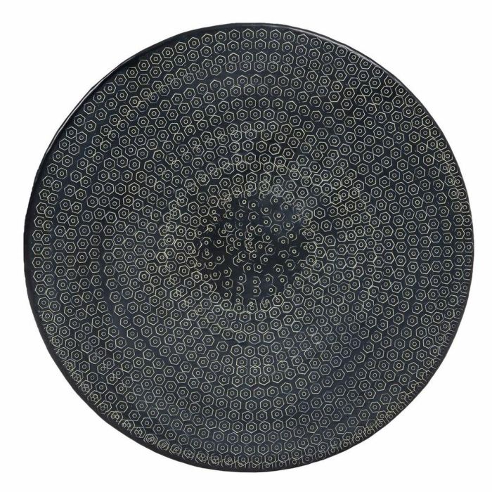 Mesa auxiliar 66 x 66 x 34,5 cm Negro Aluminio (3 Unidades) 1 Mesa auxiliar 66 x 66 x 34,5 cm Negro Aluminio (3 Unidades) 1
