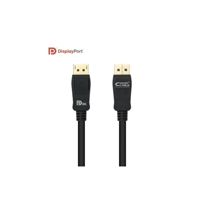 Nano Cable 10.15.2503 Cable Displayport Macho - Displayport Macho 3m Negro Compatible con 8K