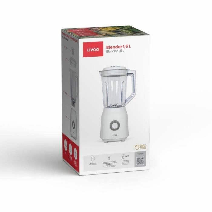 Batidora de Vaso Livoo LIV1713288599839 600 W 1,5 L 1 Batidora de Vaso Livoo LIV1713288599839 600 W 1,5 L 1