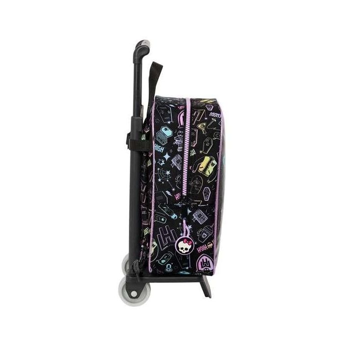 Mochila Escolar con Ruedas Monster High Negro 22 x 27 x 10 cm 1 Mochila Escolar con Ruedas Monster High Negro 22 x 27 x 10 cm 1