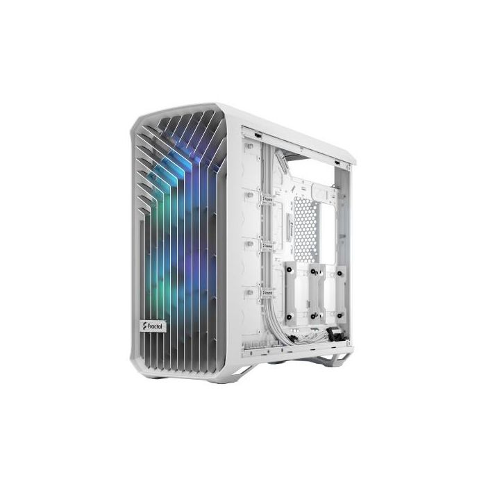 Fractal Design Torrent Blanco Caja de PC con 2x180mm Ventiladores Frontales y 3x140mm Ventiladores Inferiores, Soporta ATX, EATX, ITX 19