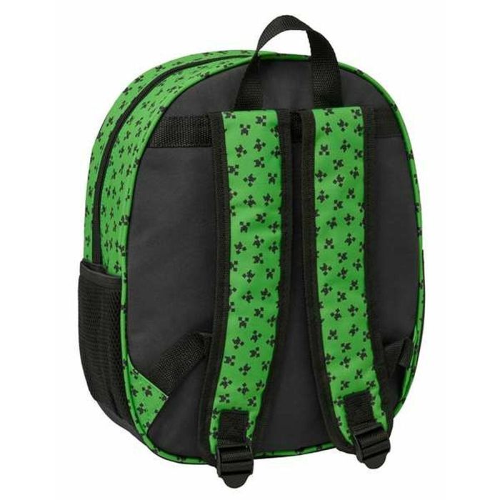 Safta Mochila Escolar Colección 3D Minecraft Infantil, diseño en relieve con detalles de juego, medidas 270x100x330 mm 2 Safta Mochila Escolar Colección 3D Minecraft Infantil, diseño en relieve con detalles de juego, medidas 270x100x330 mm 2