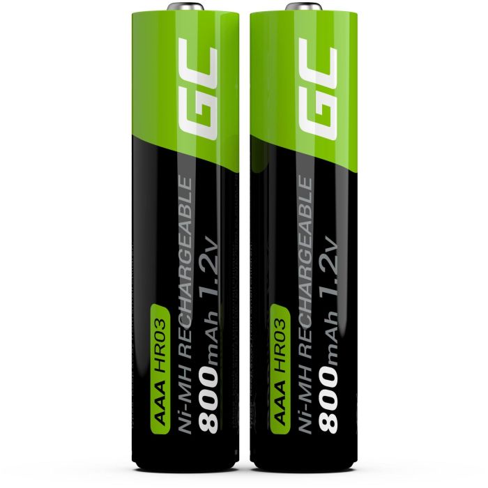 Green Cell GR08 Batería Recargable AAA Níquel-metal Hidruro (NiMH) 1.2V 800mAh 2 Piezas 1
