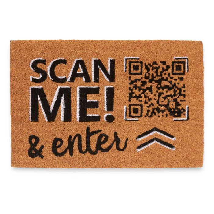 Felpudo Scan Me Giftdecor 60x40 cm, Fibra de coco y PVC, Varios colores (12 Unidades) 2