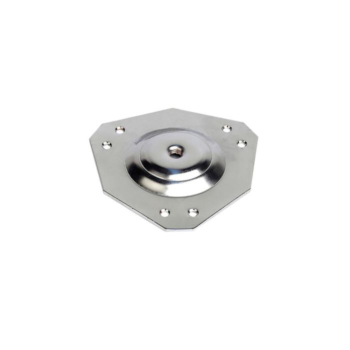 Rei Pletina para fijación de patas de acero acabado cromo brillo mod. 410, métrica 10mm Rei Pletina para fijación de patas de acero acabado cromo brillo mod. 410, métrica 10mm