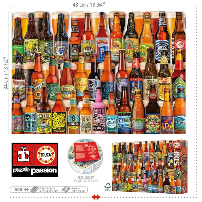 Educa 19610 Puzzle Adultos 500 piezas Cervezas Artesanales 48 x 34 cm 2 Educa 19610 Puzzle Adultos 500 piezas Cervezas Artesanales 48 x 34 cm 2