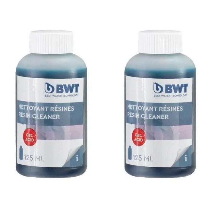 Limpiadores de resina - BWT - Stericlean - Limpia eficazmente resinas suavizantes de intercambio iónico - 2 x 125 ml Limpiadores de resina - BWT - Stericlean - Limpia eficazmente resinas suavizantes de intercambio iónico - 2 x 125 ml