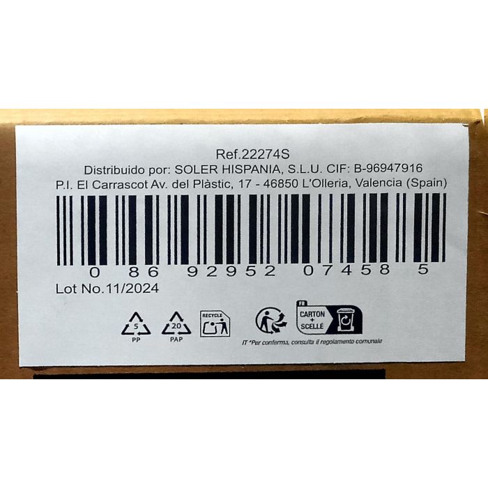 Lav Set 6 Vasos Whisky Reforzado 3, Ada, 7.8x7.8x9.3 cm, 202g (8 Cajas) 5