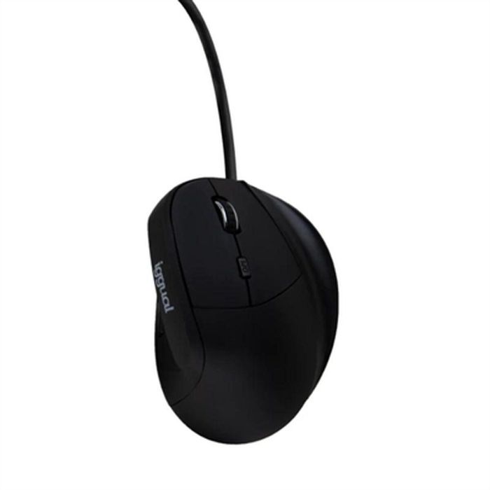 Ratón Ergonómico Óptico iggual IGG318386 0 Ratón Ergonómico Óptico iggual IGG318386 0