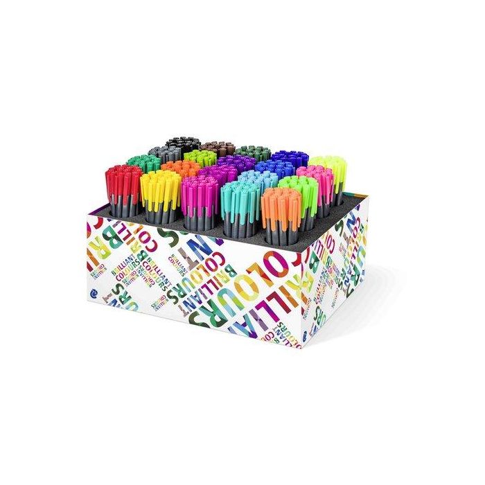 Rotulador Fibra Staedtler 334 Triplus Fineliner Expositor De 300